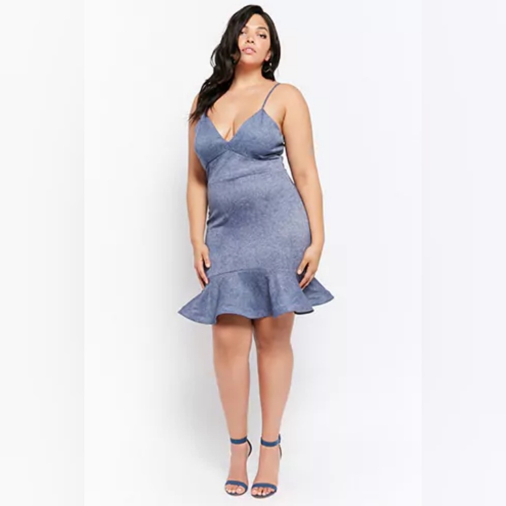 Plus Size Cami Flounce Dress
